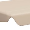 vidaXL Baldacchino per Dondolo da Giardino Beige 150/130x70/105 cm