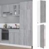 vidaXL Armadio per Frigo Grigio Sonoma 60x57x207 cm Legno ingegnerizzato