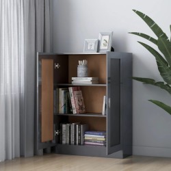 Libreria Grigio Lucido 82,5x30,5x115 cm in Truciolato