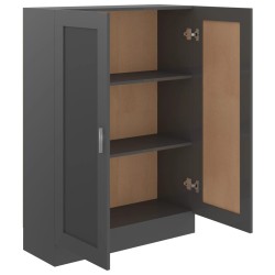 Libreria Grigio Lucido 82,5x30,5x115 cm in Truciolato