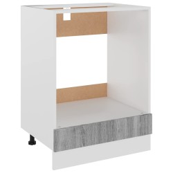 vidaXL Mobile da Forno Grigio Sonoma 60x46x81,5 cm Legno ingegnerizzato