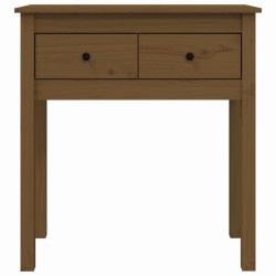 vidaXL Tavolo Consolle Miele 70x35x75 cm in Legno Massello di Pino