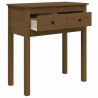 vidaXL Tavolo Consolle Miele 70x35x75 cm in Legno Massello di Pino