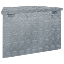 Cassetta in Alluminio Forma Trapezoidale 70x24x42 cm Argento