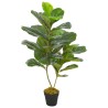 vidaXL Pianta Artificiale di Ficus Lyrata con Vaso Verde 90 cm