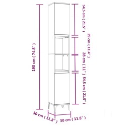 vidaXL Set Mobili da Bagno 3 pz Bianco in Legno Ingegnerizzato