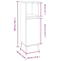 vidaXL Set Mobili da Bagno 3 pz Bianco in Legno Ingegnerizzato