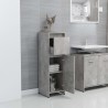 vidaXL Armadio da Bagno Grigio Cemento 30x30x95 cm in Truciolato