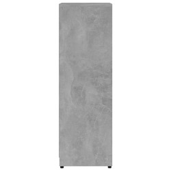 vidaXL Armadio da Bagno Grigio Cemento 30x30x95 cm in Truciolato