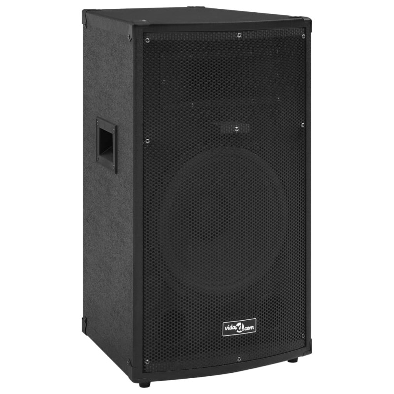 vidaXL Altoparlante da Palco Hifi Professionale Passivo 1000 W Nero