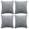 Fodere per Cuscini 4 pz in Tessuto 50x50 cm Grigio