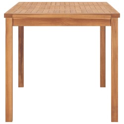 vidaXL Tavolo da Pranzo da Giardino 140x80x77 cm in Massello di Teak