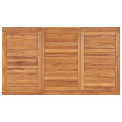 vidaXL Tavolo da Pranzo da Giardino 140x80x77 cm in Massello di Teak