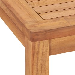 vidaXL Tavolo da Pranzo da Giardino 140x80x77 cm in Massello di Teak