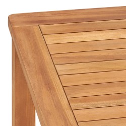 vidaXL Tavolo da Pranzo da Giardino 140x80x77 cm in Massello di Teak