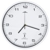 vidaXL Orologio a Parete Radiocontrollato Movimento Quarzo 31cm Bianco