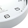 vidaXL Orologio a Parete Radiocontrollato Movimento Quarzo 31cm Bianco