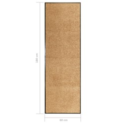 vidaXL Zerbino Lavabile Crema 60x180 cm