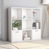 vidaXL Libreria Bianca 98x30x98 cm in Truciolato