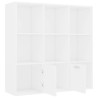 vidaXL Libreria Bianca 98x30x98 cm in Truciolato