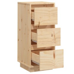 vidaXL Credenze 2 pz 32x34x75 cm in Legno Massello di Pino