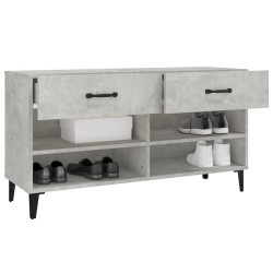 vidaXL Scarpiera Grigio Cemento 102x35x55 cm in Legno Ingegnerizzato