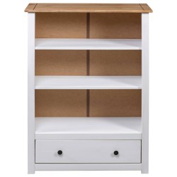 vidaXL Libreria Bianca 80x35x110 cm in Pino Massello Panama Range