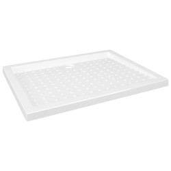 vidaXL Piatto Doccia con Superficie Puntinata Bianco 90x70x4 cm in ABS