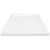 vidaXL Piatto Doccia con Superficie Puntinata Bianco 90x70x4 cm in ABS