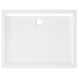 vidaXL Piatto Doccia con Superficie Puntinata Bianco 90x70x4 cm in ABS