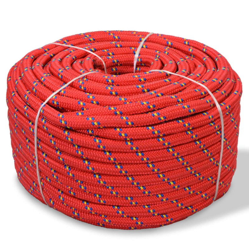 vidaXL Corda Nautica in Polipropilene 16 mm 50 m Rosso