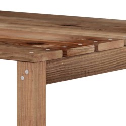 vidaXL Set Divani da Giardino 2 pz Marrone in Legno di Pino Impregnato