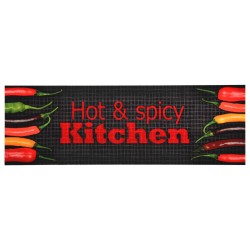 vidaXL Tappetino da Cucina Lavabile Hot&Spicy 60x180 cm