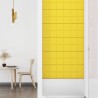 Pannelli Murali 12 pz Giallo chiaro 90x30 cm in Tessuto 3,24 m²