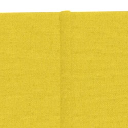 Pannelli Murali 12 pz Giallo chiaro 90x30 cm in Tessuto 3,24 m²