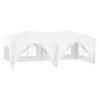 Tenda per Feste Pieghevole con Pareti Laterali Bianco 3x6 m