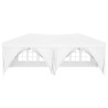 Tenda per Feste Pieghevole con Pareti Laterali Bianco 3x6 m