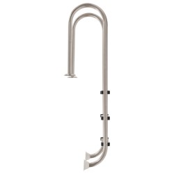 vidaXL Scaletta per Piscina 3 Gradini in Acciaio Inox 304 120 cm