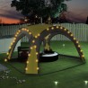 vidaXL Tenda per Feste con LED e 4 Pareti 3,6x3,6x2,3 m Verde