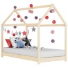 vidaXL Giroletto per Bambini in Legno Massello di Pino 70x140 cm