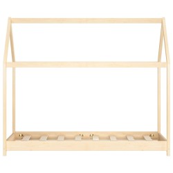 vidaXL Giroletto per Bambini in Legno Massello di Pino 70x140 cm