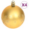 vidaXL Set Addobbi di Natale 70 pz Oro e Rosso