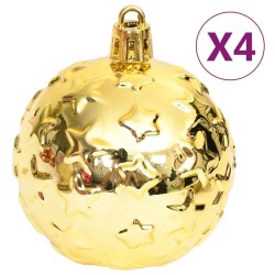 vidaXL Set Addobbi di Natale 70 pz Oro e Rosso