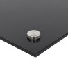 vidaXL Paraschizzi per Cucina Nero 80x60 cm in Vetro Temperato