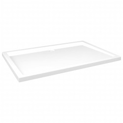 vidaXL Piatto Doccia in ABS Rettangolare Bianco 80x120 cm