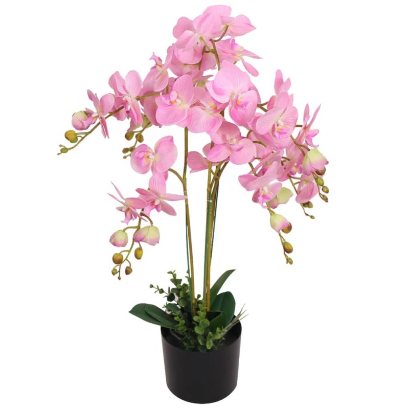 vidaXL Orchidea Artificiale con Vaso75 cm Rosa