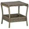 vidaXL Tavolo da Giardino Marrone 45x45x46,5 cm in Polyrattan