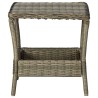 vidaXL Tavolo da Giardino Marrone 45x45x46,5 cm in Polyrattan