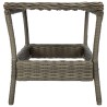 vidaXL Tavolo da Giardino Marrone 45x45x46,5 cm in Polyrattan