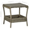 vidaXL Tavolo da Giardino Marrone 45x45x46,5 cm in Polyrattan